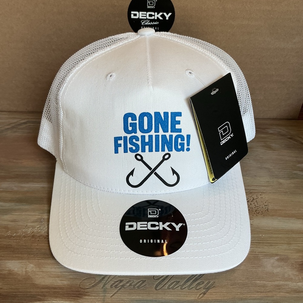 Decky White 'Gone Fishing!' Trucker Hat